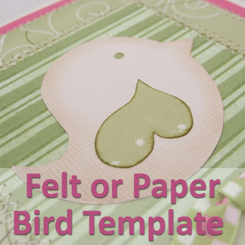 Sweet Bird Template and Craft Tutorial Make Felt and Paper Crafts