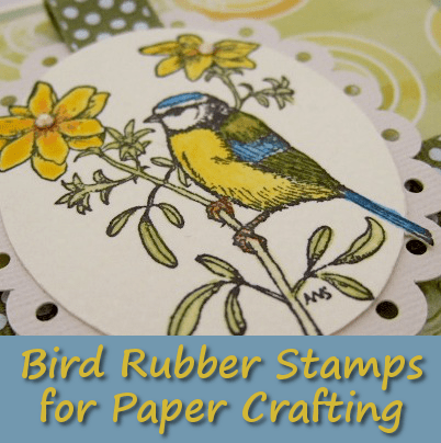 Using Bird Themed Rubber Stamps for Paper Crafting