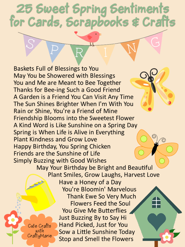 25 Short and Sweet Spring Themed Quotes for Crafts
