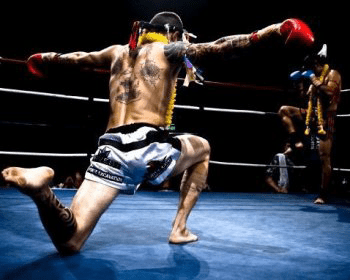 The Waikru is an ancient dance done before a Muay Thai match. There are many versions of it and is used to show respect to the ancestors, the mentor, and sometimes to intimidate the opponent.