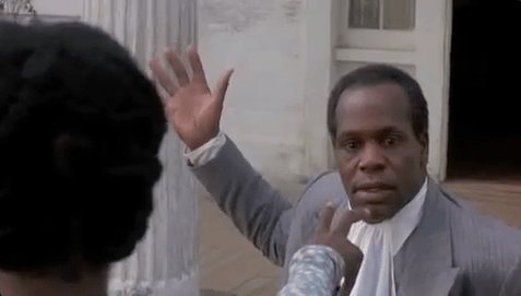 In the movie, The Color Purple, "Mister," who is threatening to hit Celie, hesitates in a frightful stupor as she mystically points her fingers at him and utters a sober warning.