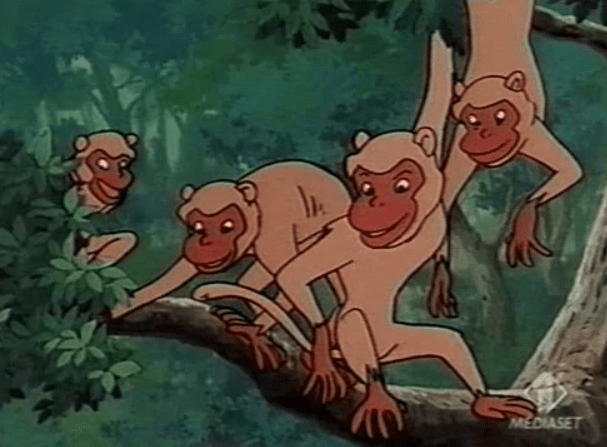Bandar-log, or Monkey-People; the people without a Law, eaters of everything, outcasts, nut-stealers, pickers of palm-leaves