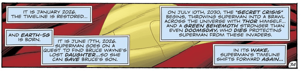This is the first time we heard of Secret Crisis as Doctor Manhattan talked about it amidst his monologue saying that Superman would fight a "Green Behemoth stronger than even Doomsday" which clearly refers to The Hulk. And Thor is also mentioned.