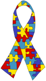 Autism Awareness ribbon.