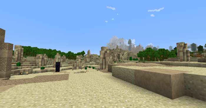 Deserts, savannas, and other hot, dry areas seem to be Enhanced Biomes' specialty, as there are far more new zones of these types than appear in any of the other biome mods.
