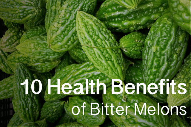 The 10 health benefits of bitter melons, also known as karela. There are other types of bitter melons than the ones pictured here, but they all share the same types of proteins.