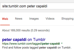 Tumblr creates special pages on its site indexing popular tags, and the most popular pages for those tags. Google has learned that #tags are the only way to make head or tail of the mess that is Tumblr, so Tumblr tag pages show in Google results.