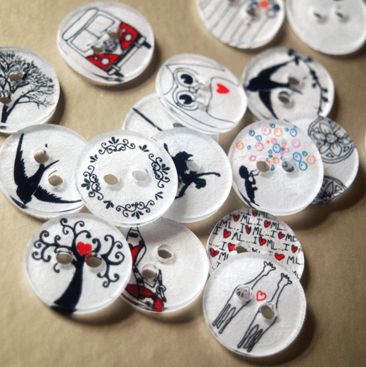 Shrinky Dink Buttons