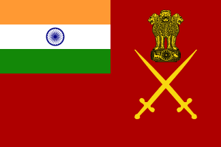 This is the flag of the Indian army. In the top right hand corner, you'll notice the three lions. Imagine if such a symbolic animal were ever to disappear.
