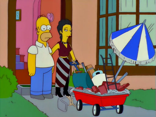 Homer assembled barbecue components in a unique way, thereby launching an art career.