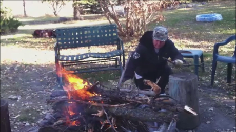 To get a large coal bed so you can cook with heat you first need to build a large fire and let it burn down.
