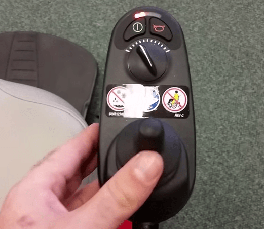 Example of a power wheelchair on a Cirrus Plus HD power wheelchair by Merits Health USA which is a very common power wheelchair.