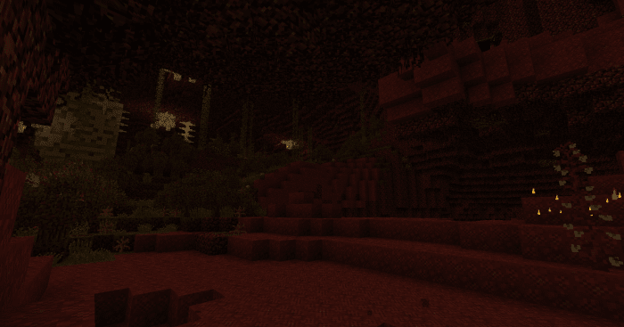 Biomes O' Plenty's Nether upgrades are possibly the best part of the mod, and really help make this horrible place shine.