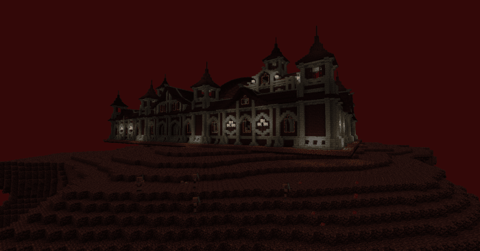 Anu's castle may be a fantastic looking structure, but its impact is lessened thanks to the one block tall platform it sits on.