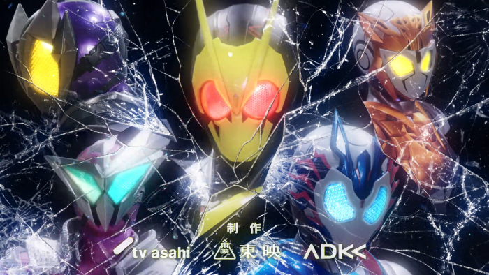 Zero-One stands in the middle as a main protagonist. To his left, the Anti-heroes, and to his right, the Antagonists. More details on this particular shot later