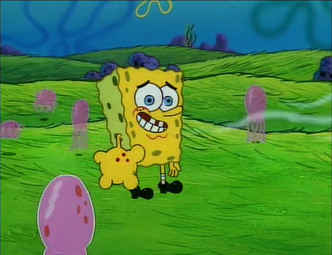 Spongebob naked. Funny what Nickelodeon could get away with.