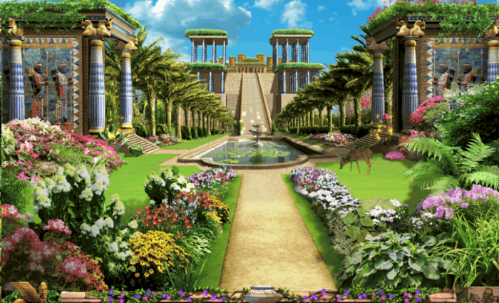A fanciful rendering of what the Hanging Gardens looked like...but did they really exist?
