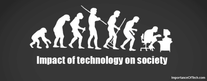 From Early Man to technological man the evolution of and impact of technology on present-day society