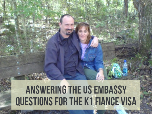 If you are wondering how I answered the questions asked by the US Embassy when applying for my k1 fiance visa read on...