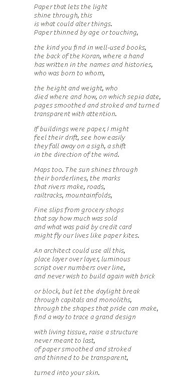 Tissue poem analysis pdf image