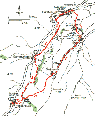One of the walks in your guide? Horsehouse and Carlton round trip, a walk for the energetic family