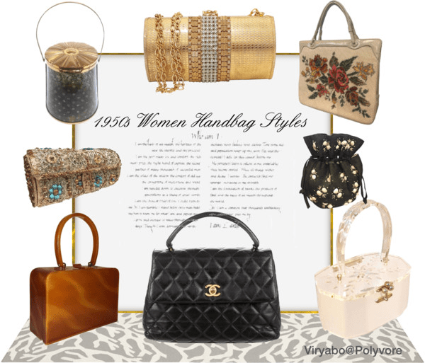 Many of the 50s ladies' bag designs have been reproduced today and still look as fabulous as they did back in the fifties.