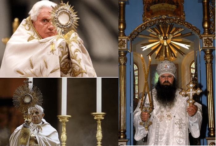 Pope Benedict XVI with Sun Blaze. Pope Francis with Sun Blaze. Russian orthodox Church with Sun Blaze.