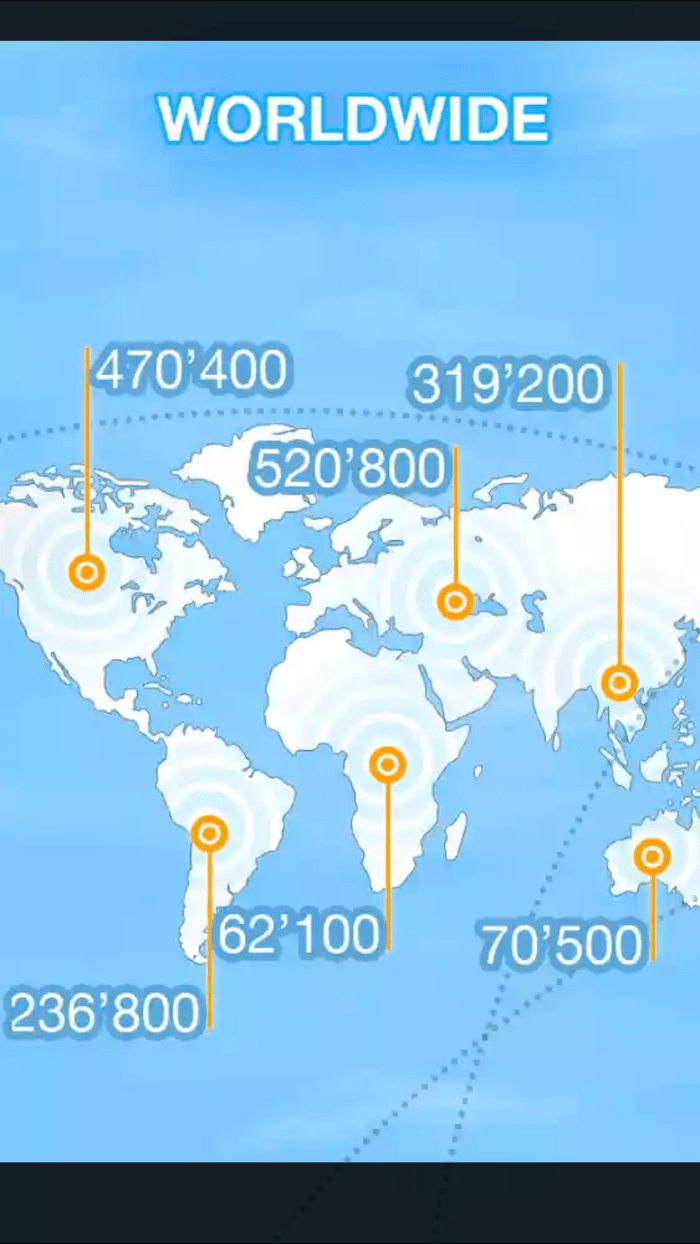 This app alows you to alert others around the world about which places have free wifi and password protected wifi. You can also share the passwords live! Watch users around the world access open wifi and access!