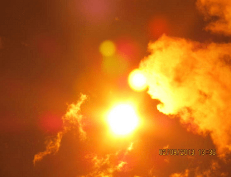 Here is another one of the strange photos I have taken over the years, that seems to show another planet near our Sun. While some of these anomalies are obviously sun flares, the one in the two o'clock position seems legit.