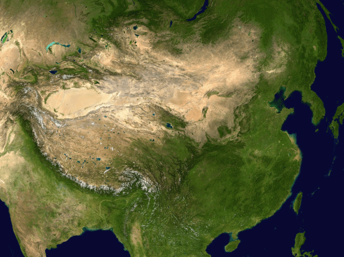 Satellite Image of China