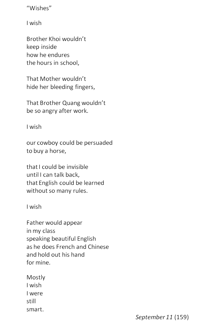 How does the title, inside out and back again relate to the universal refugee experience image