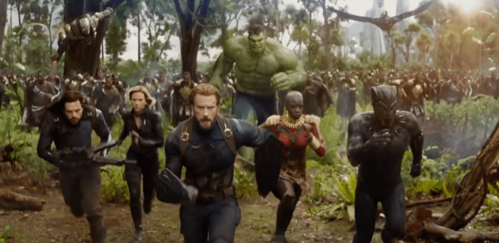 Black Panther Joins Forces With Cap And Team. In Civil War They Were On Opposite Sides. Note D'nai Guria of AMC's The Walking Dead Flanks T'Challa, The Black Panther. Despite My Position On B.P. I Plan On Seeing Infinity War!
