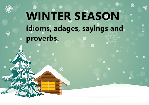 A surprising amount of expressions, idioms, and turns of phrase have been created about the winter season over the years.
