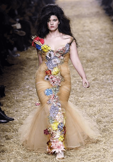 More plus-size models like the one in this picture may be considered 'overweight', but many like her, including larger and fat curvy women can aspire for a career in plus-size modelling.
