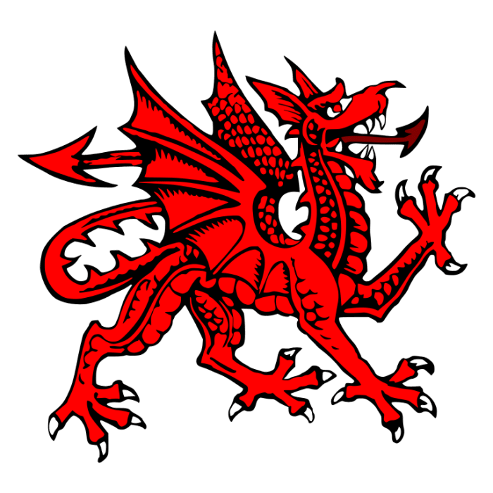 The Prophecy of Merlin which features the enduring legend of the Red Dragon is centred on Dinas Emrys in Northwest Wales.