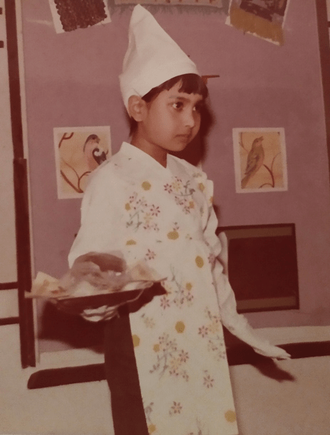 Pic13: Myself Dressed up as a Baker and Participating in the Drama, "The Grumbler"