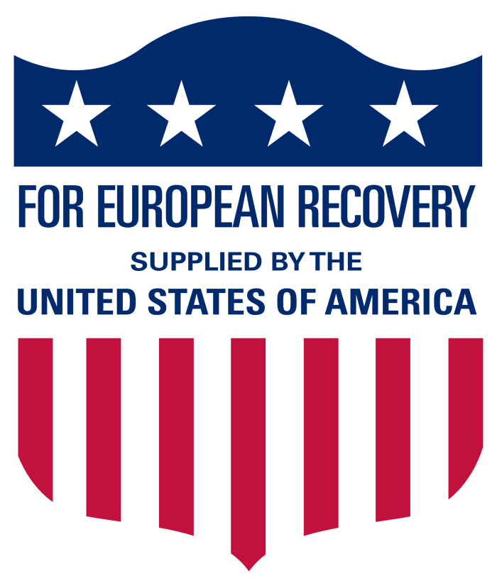 From the USAID Graphic Standards Manual. The Marshall Plan was a post-WW Two project from 1948 to 1951 enacted to give war torn Europe a boost in their economy. $12 billion dollars ($130 billion today) was loaned.