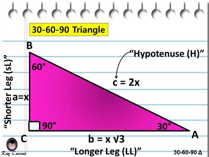 A Full Guide To The 30 60 90 Triangle With Formulas And Examples Owlcation Education 0358