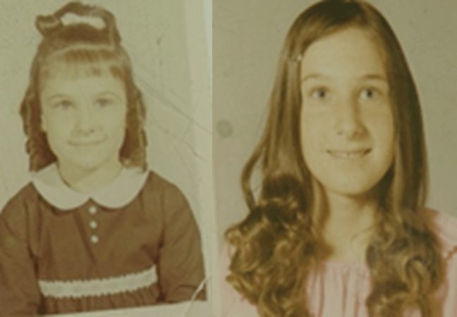 Cynthia (left) and Jackie (right), vanished from near their home in 1974. Photo courtesy of Erma Prue.