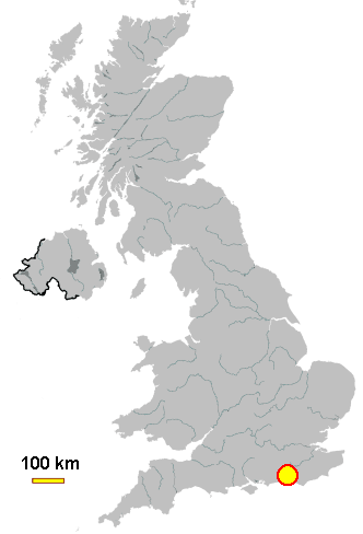 Map location of Brighton, United Kingdom