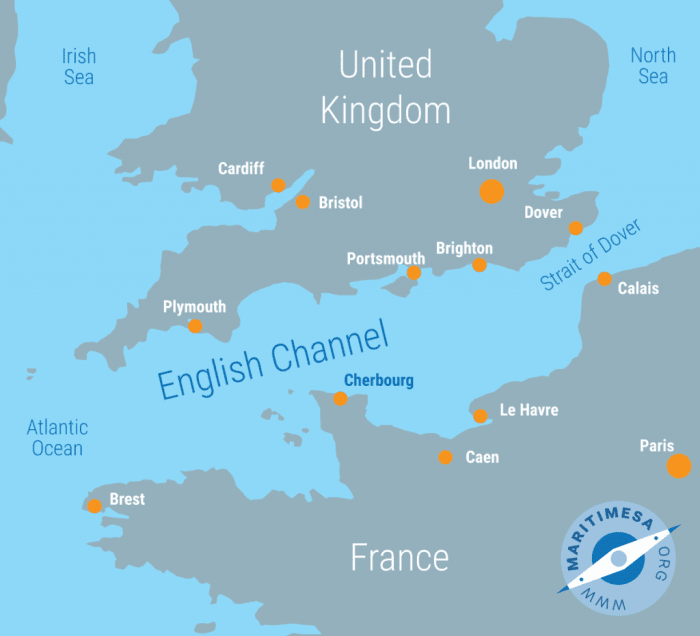 The lack of naval ports in France, as neither Cherbourg, nor Dunkirk, nor Caen, nor Le Havre were sufficiently developed or even built in the 18th century, posed a severe problem for the French navy's operation in the Channel.