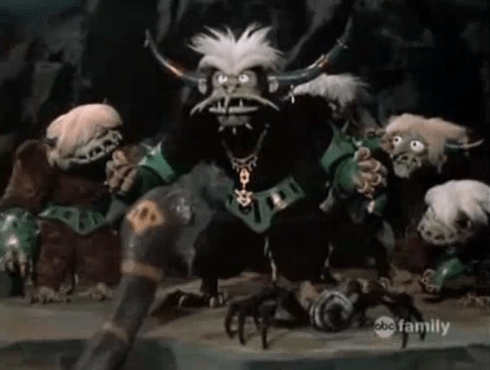 The Awgwas, a race of creatures who turn invisible and influence children to be bad, repeatedly target Claus.