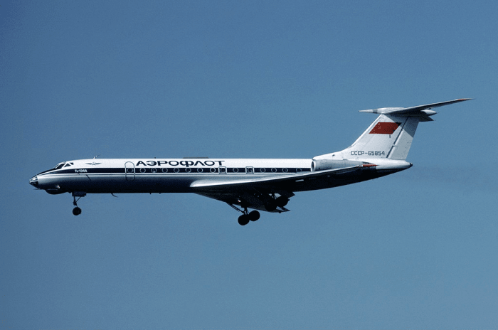 A Tupolev Tu-34A similar to the two aircraft that collided over Dniprodzerzhynsk (USSR)