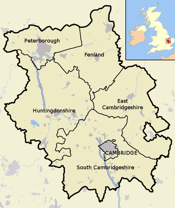 Cambridgeshire map
