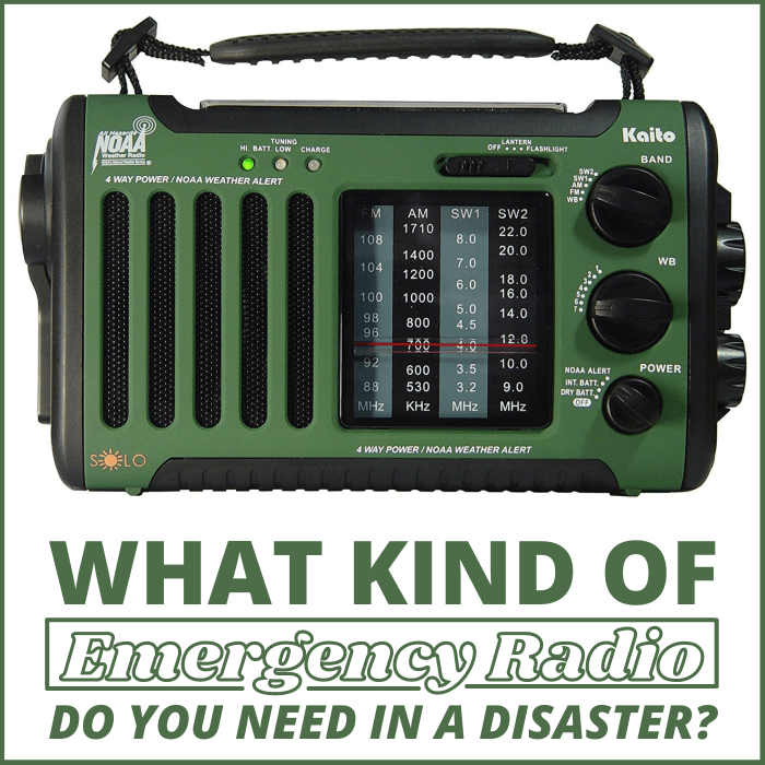 A hand-crank or battery-operated emergency radio could help keep you and yours informed and ready to act during a disaster situation.