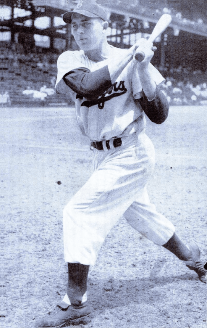 Dodgers infielder Gil Hodges teamed up with outfielder Duke Snider for more than 600 home runs during the 1950s.