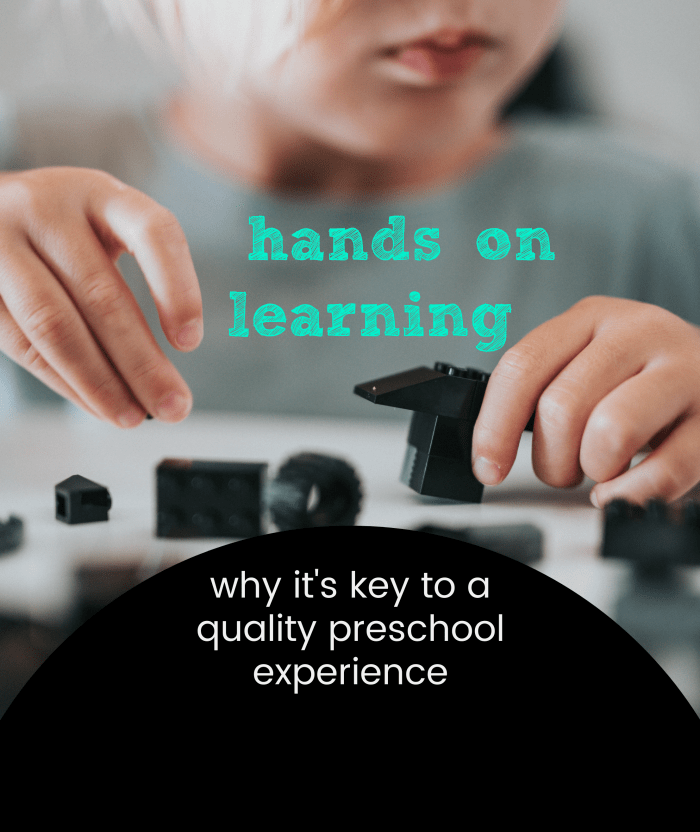 Hands-on learning is diminishing at preschools so it's important that parents know what it is and why it's so valuable.