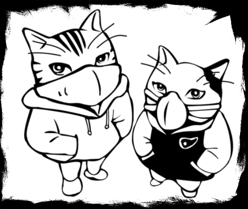 “George, it’s got to be you making our cat parents sneeze!” “Seriously, Henry, I thought you just passed gas!”