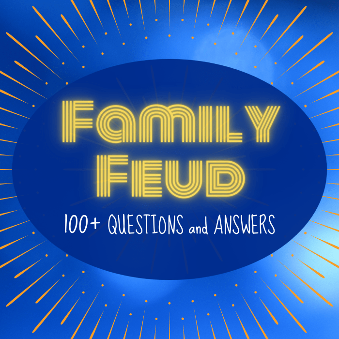 "Family Feud" is a fun game that's perfect for parties and gatherings. You can even play it online over Zoom or Skype!