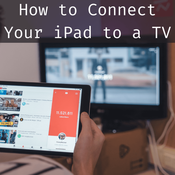 How to Connect an iPad to TV With HDMI or Wireless Airplay ...